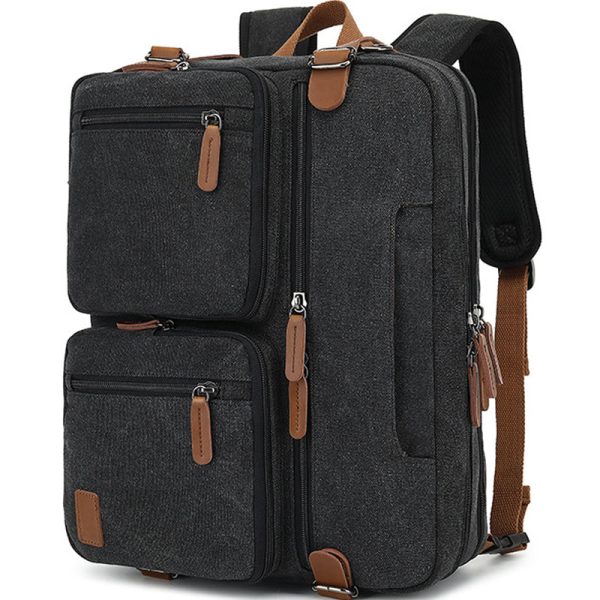 Multi Function Canvas Backpack Fit 17 in Laptop - Image 11