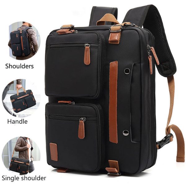 Multi Function Canvas Backpack Fit 17 in Laptop - Image 10