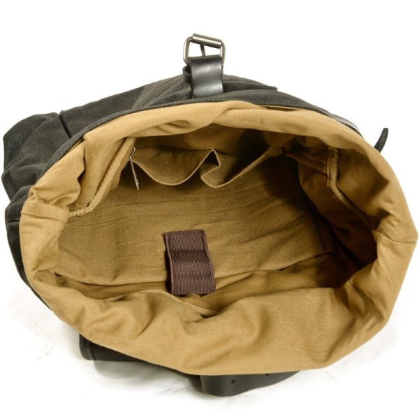 Anti-theft Canvas Laptop Backpack Roll Top - Image 2