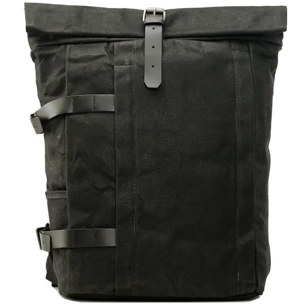 Anti-theft Canvas Laptop Backpack Roll Top - Image 6