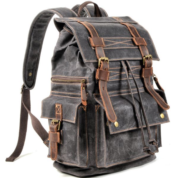 Waxed Canvas Waterproof Backpack - Image 6