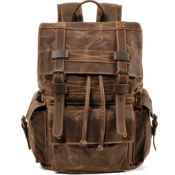 Waxed Canvas Waterproof Backpack - Image 7
