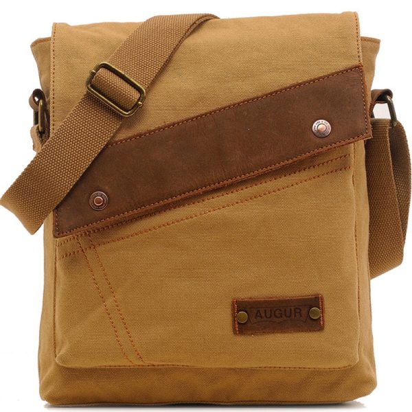 Canvas Messenger Crossbody Bag Business Shoulder Bag - Image 11