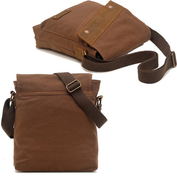 Canvas Messenger Crossbody Bag Business Shoulder Bag - Image 6