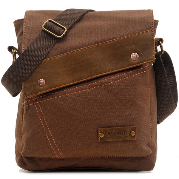 Canvas Messenger Crossbody Bag Business Shoulder Bag - Image 7