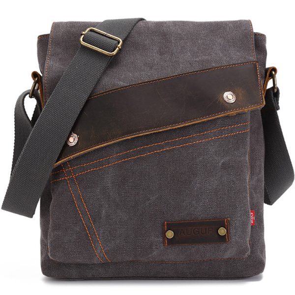 Canvas Messenger Crossbody Bag Business Shoulder Bag - Image 8
