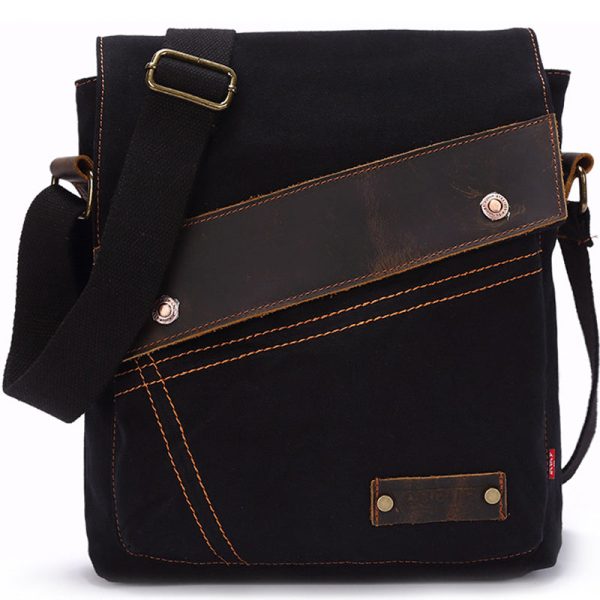 Canvas Messenger Crossbody Bag Business Shoulder Bag - Image 10