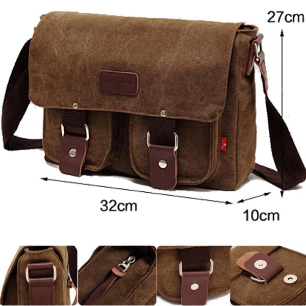 Men's Single Shoulder Bag Canvas Bags - Image 4