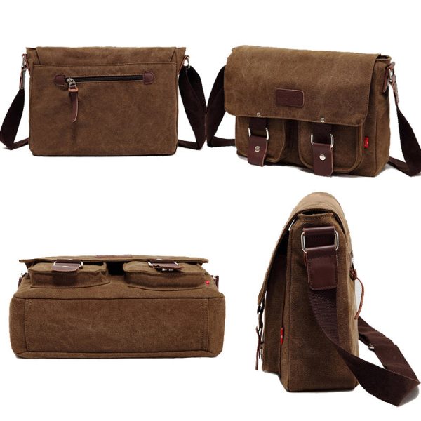Men's Single Shoulder Bag Canvas Bags - Image 5