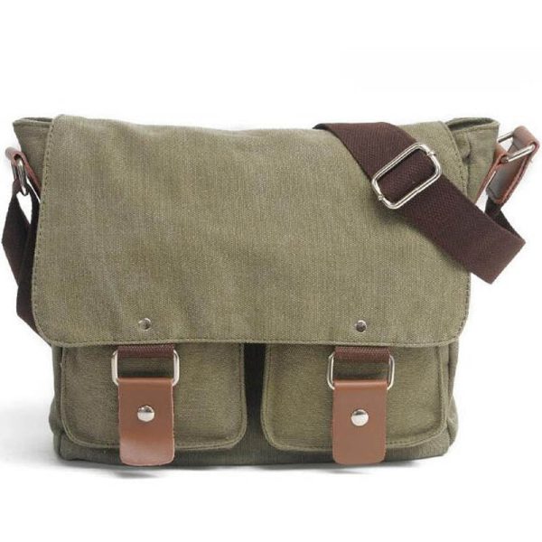 Retro Canvas Shoulder Bag For Students - Image 9