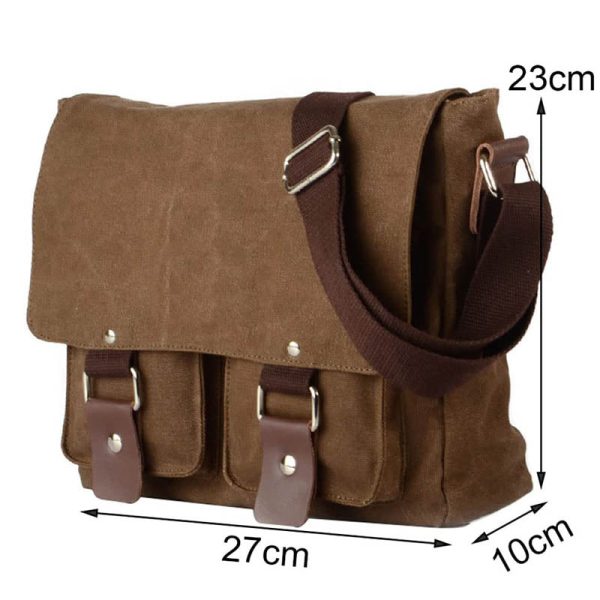 Retro Canvas Shoulder Bag For Students - Image 5